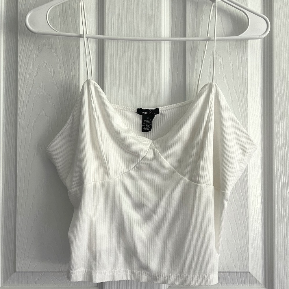 White Rue21 Crop Top Tank - Picture 2 of 8